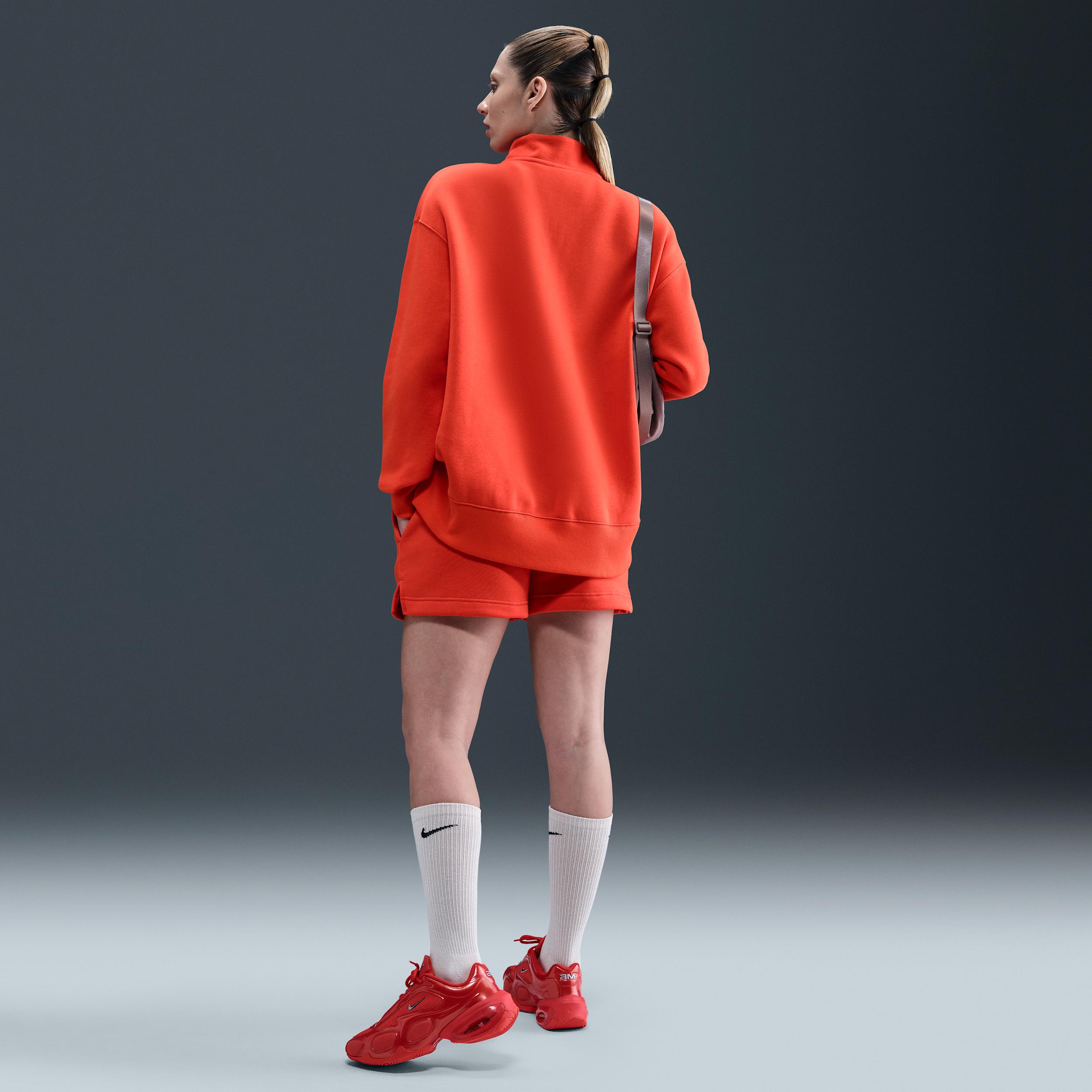 Womens Nike Sportswear Phoenix Fleece Mid-Rise 4 Shorts | IH2108-633 Product Image