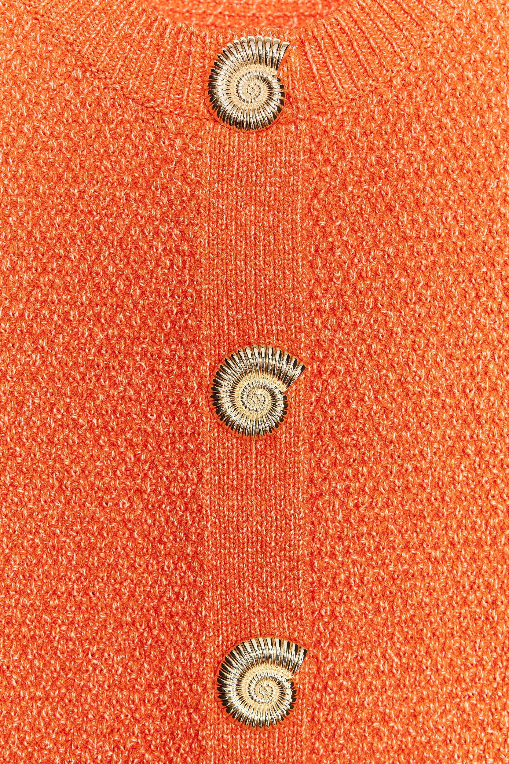 SHELL BUTTON KNIT TOP VEST Product Image