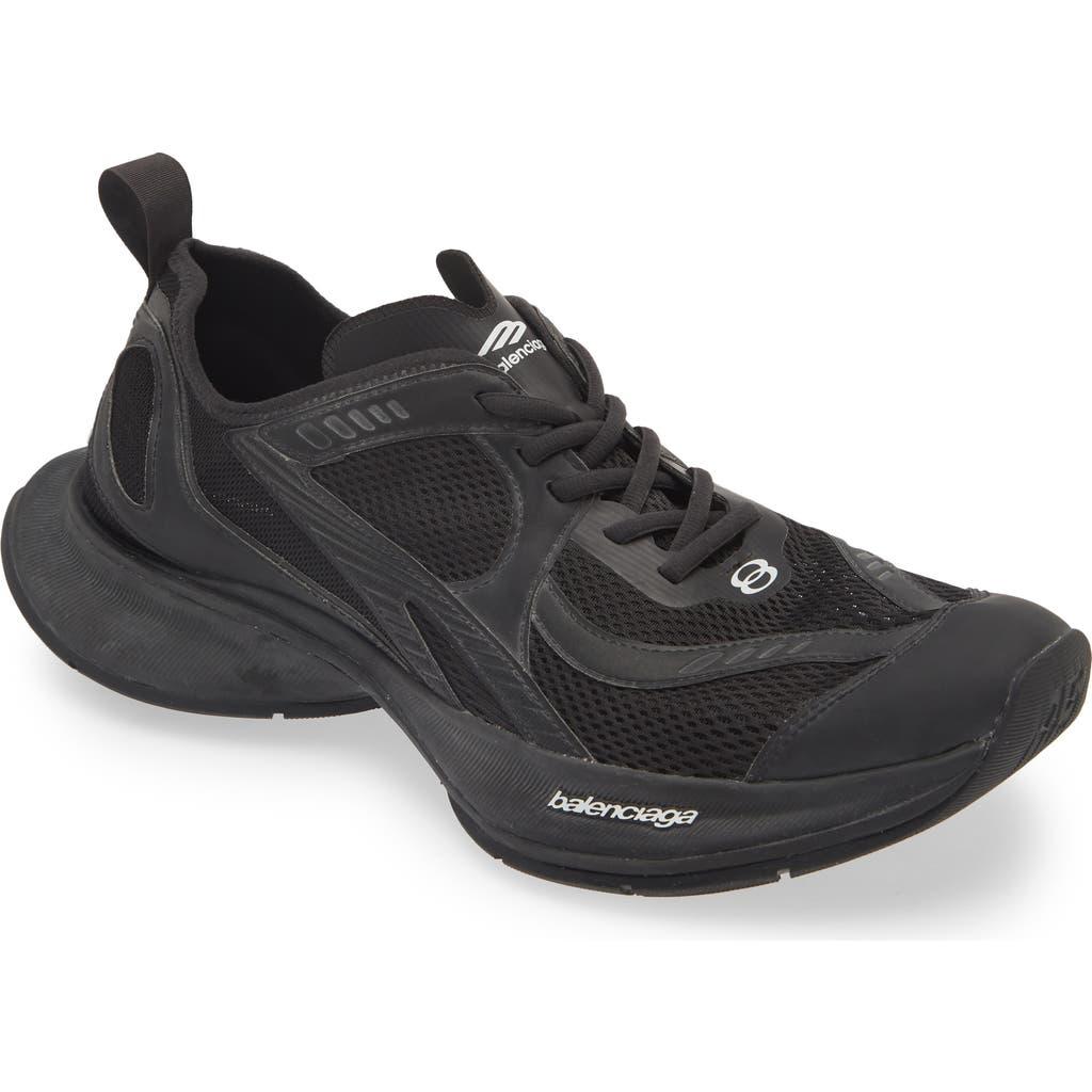 BALENCIAGA Black Mesh And Rubber Circuit Sneakers Product Image