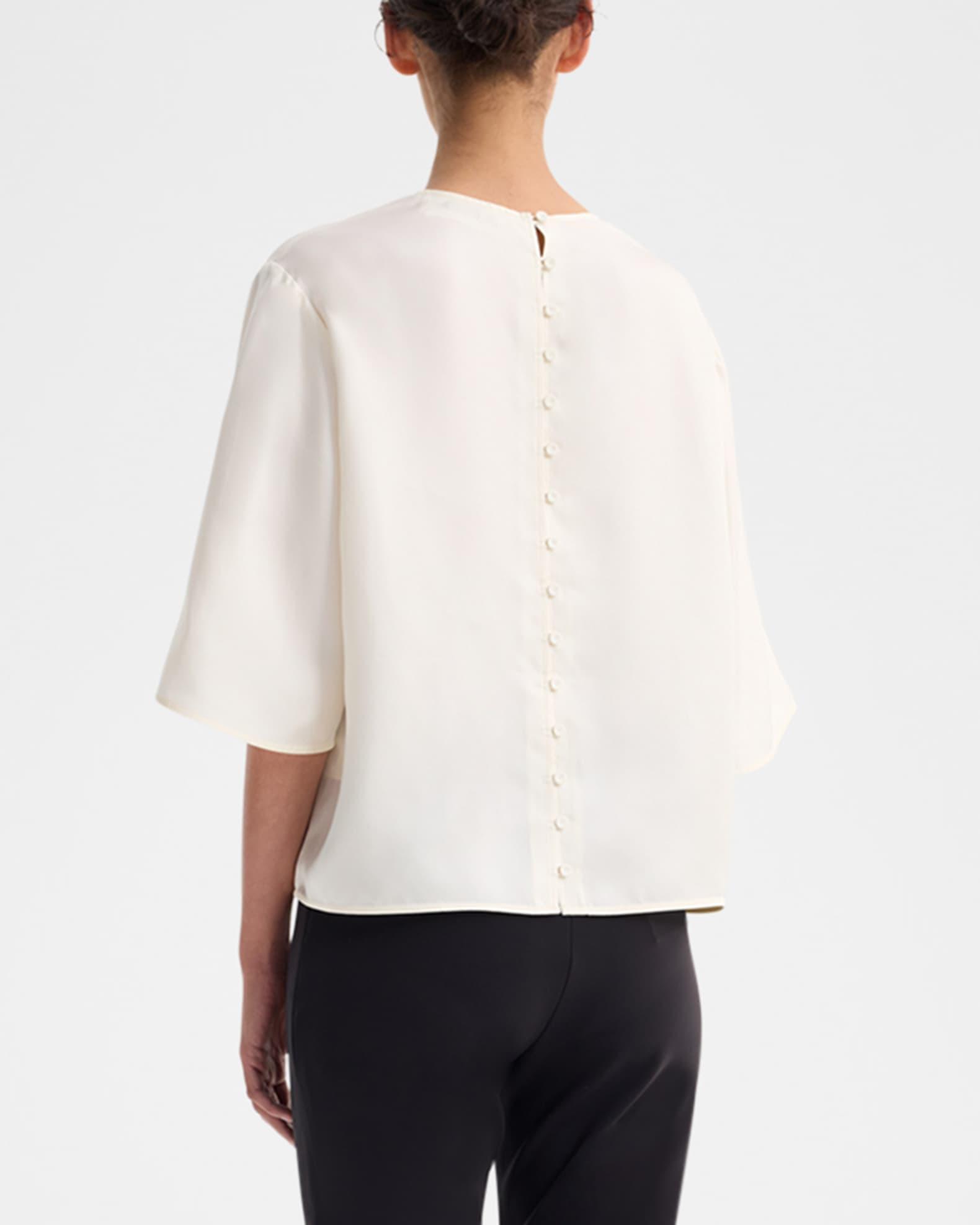 Buttoned Silk Top Product Image
