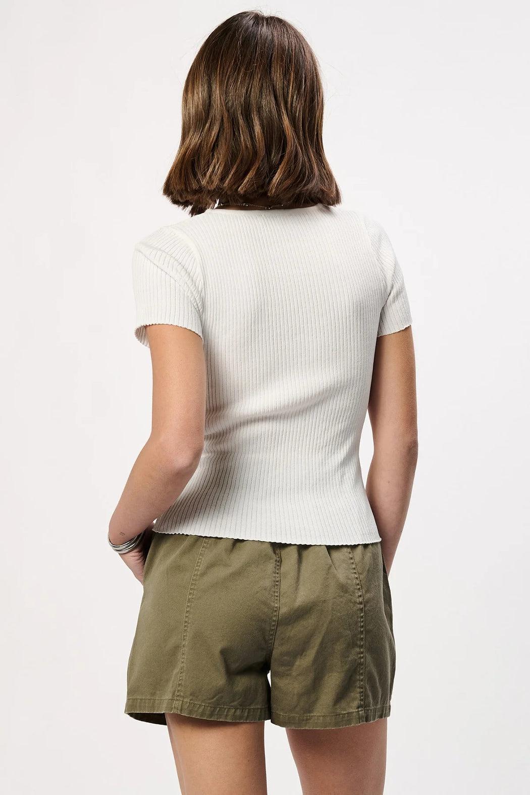 Rhiannon V Neck Rib Top Product Image