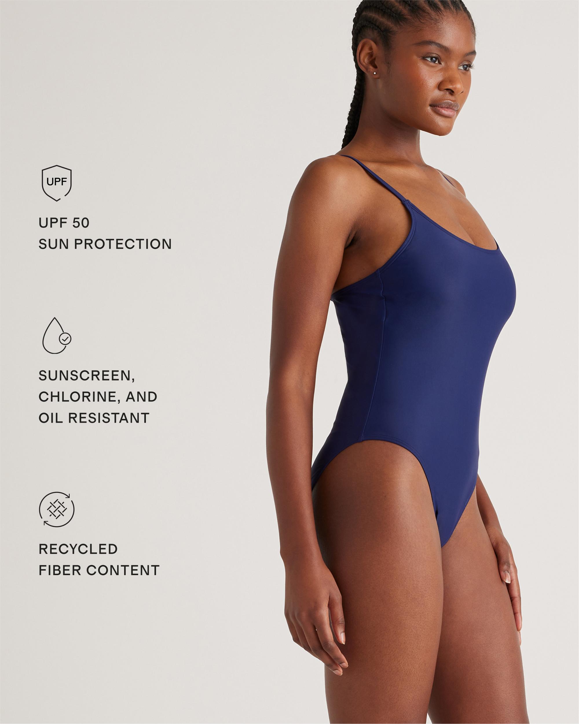 Quince | Women's Italian Cami One-Piece Swimsuit 78% Recycled Polyamide, 22% Spandex Product Image