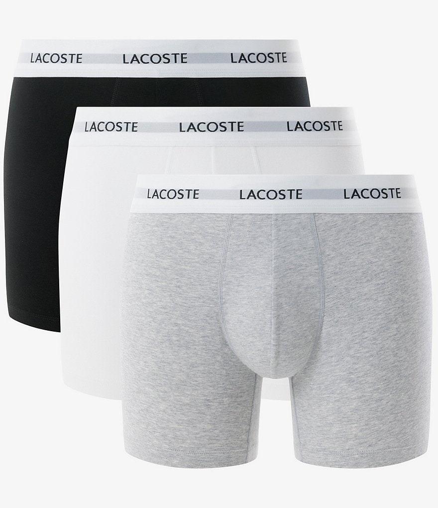 Lacoste Boxer Assorted Solid Briefs 3-Pack Product Image