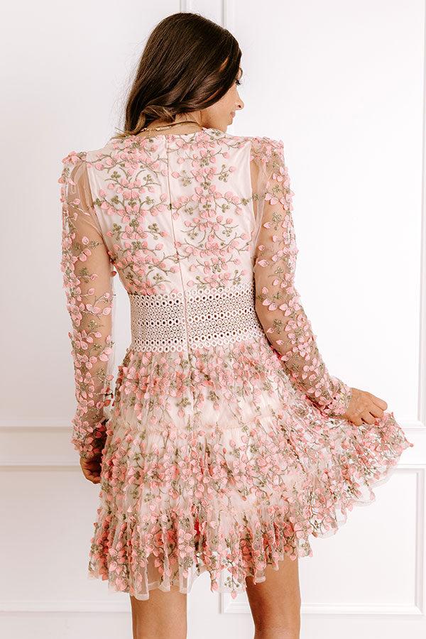 Garden Gathering Floral Embroidered Mini Dress Product Image