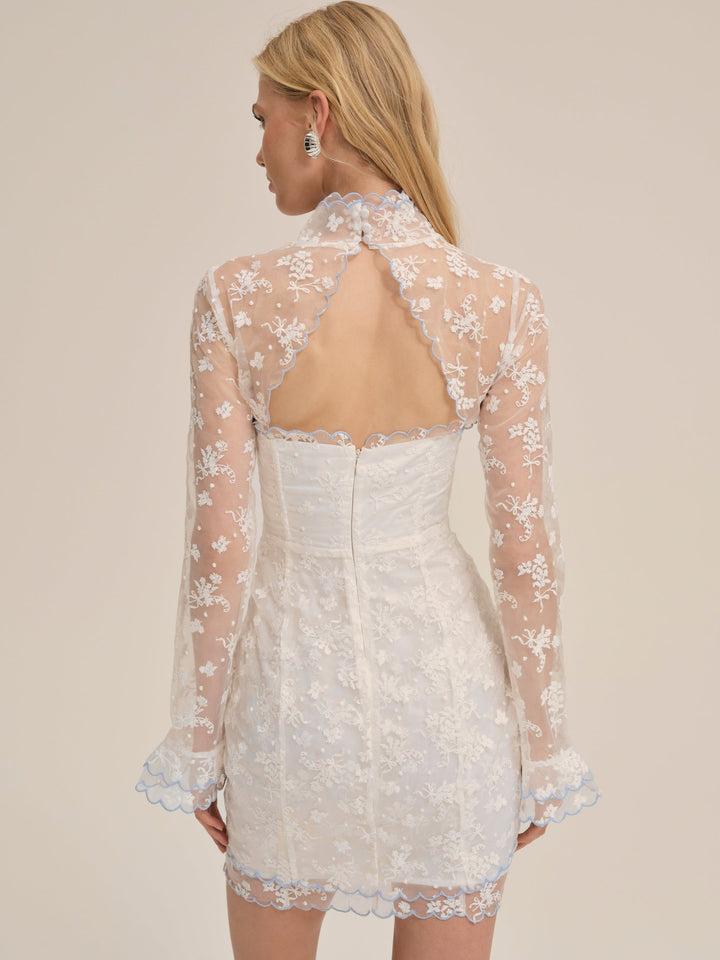 Bluebell Mini Dress — White Product Image