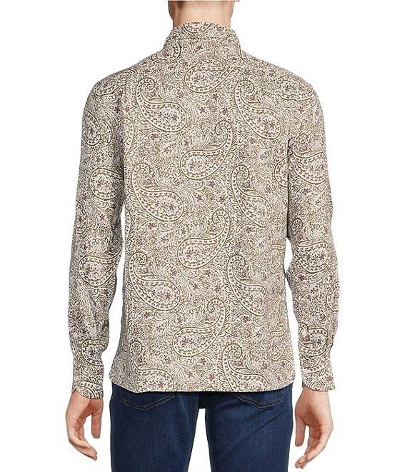Cremieux Blue Label Cape Town Collection Paisley Print Long Sleeve Woven Linen Shirt Product Image