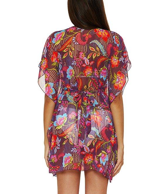 Becca By Rebecca Virtue Portofino Marbleized Ring Tunic Swim Cover-Up Product Image