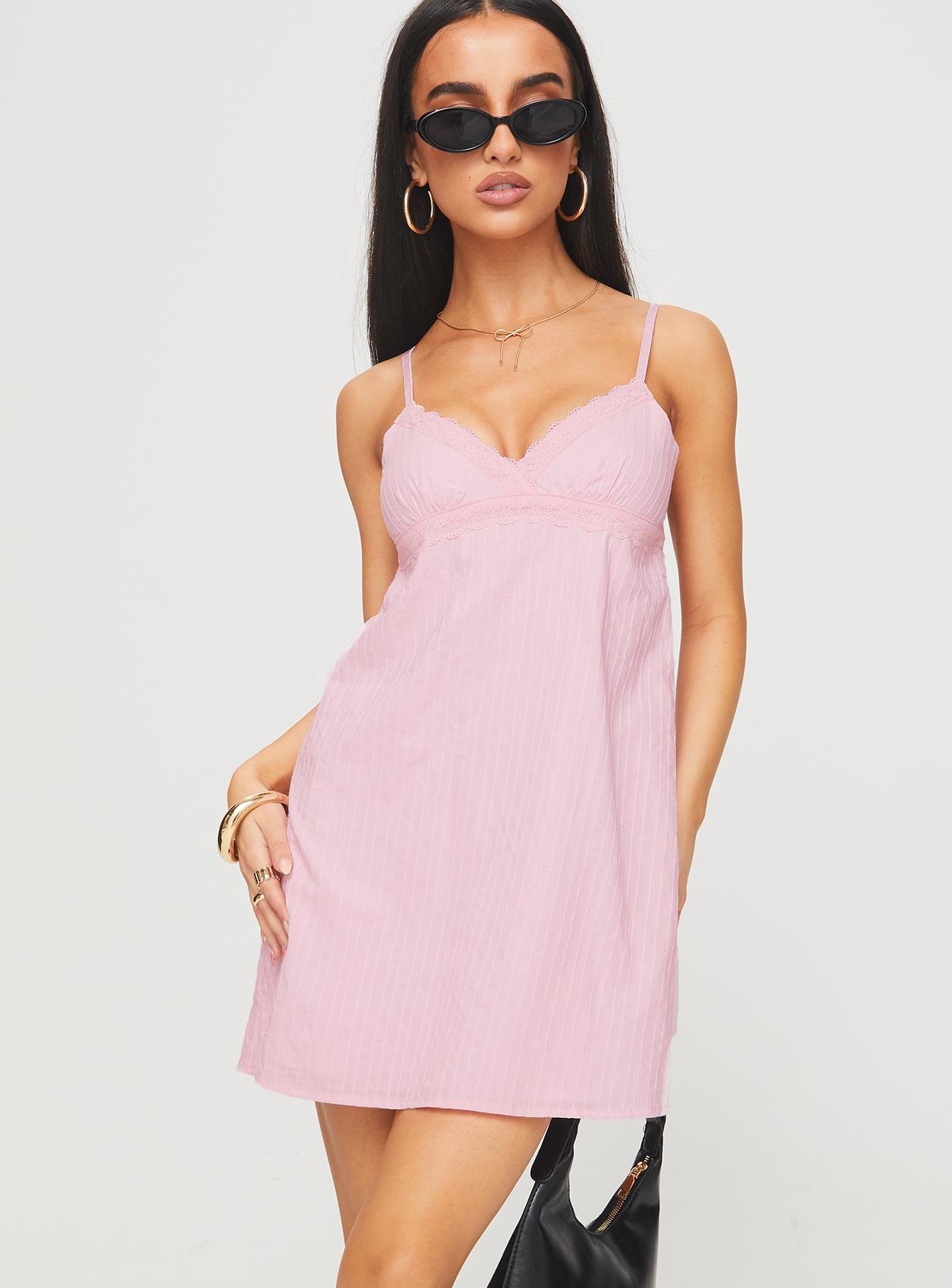 Lunya Mini Dress Pink Product Image