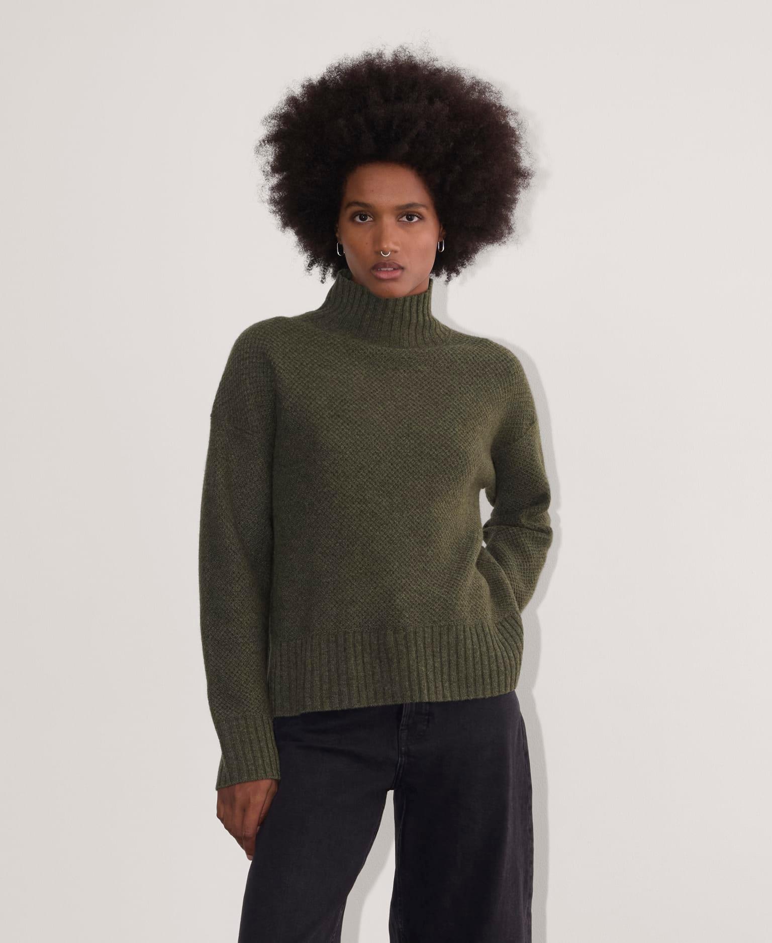 Womens Honeycomb Funnel Neck in Wool Cashmere Sweater by Everlane Product Image