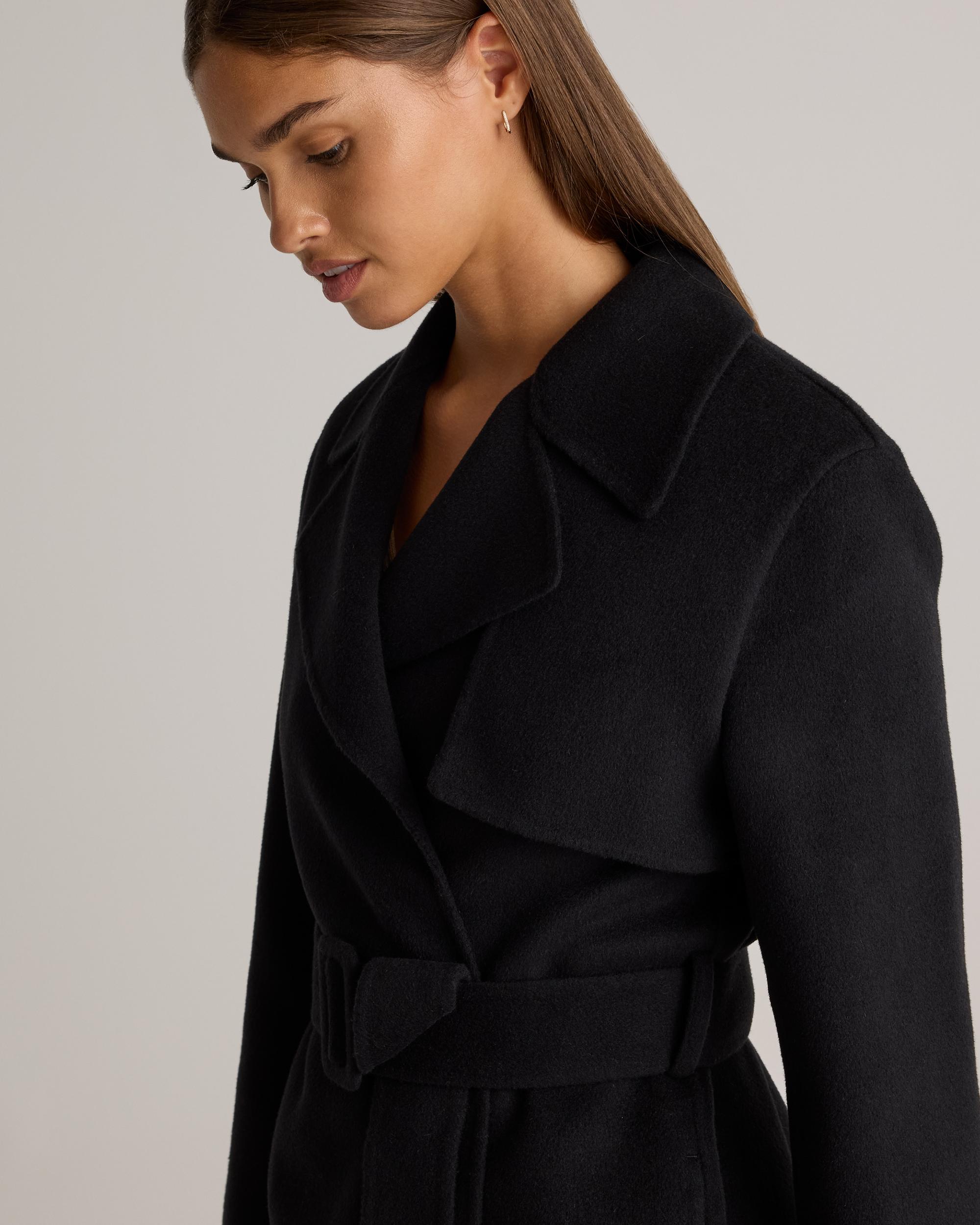 Quince | Women's Double-Faced Merino Wool Trench Coat Size XS, Wool/Nylon Product Image