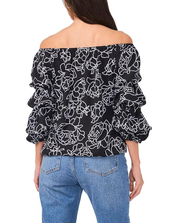 Embroidery Off The Shoulder Blouse Product Image