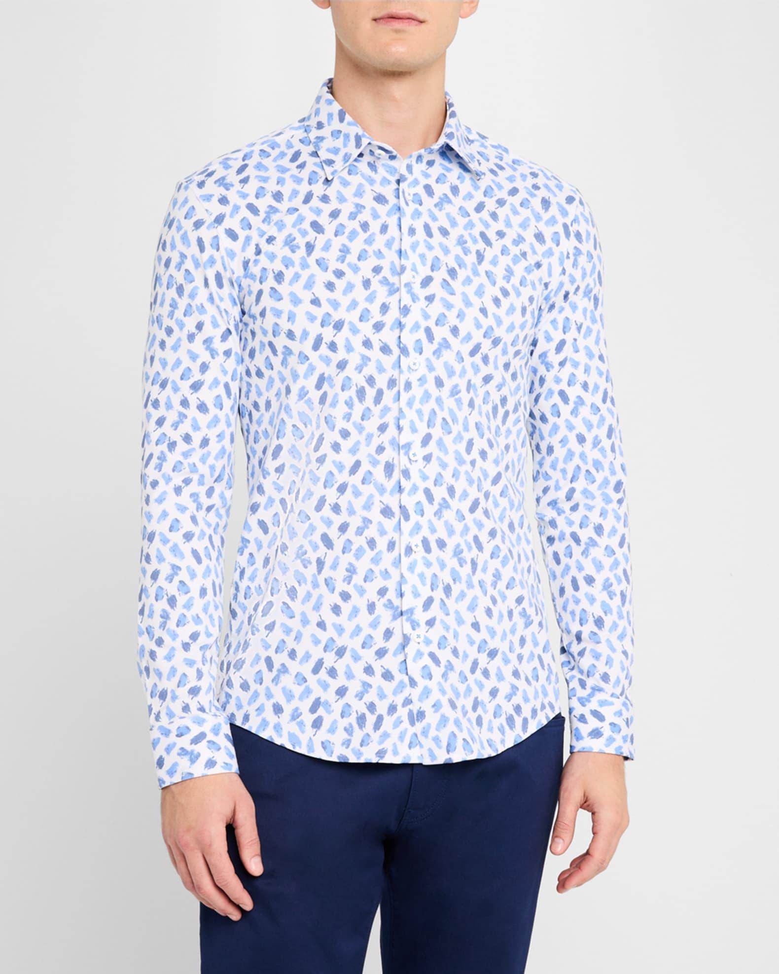 Men's Roan Brush Stroke Stretch Dress Shirt Product Image