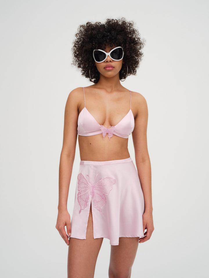 Truette Bralette Top — Pink Product Image