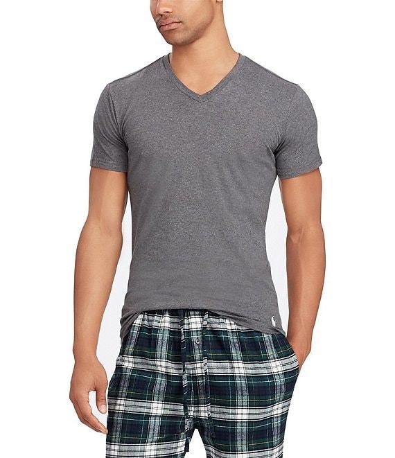 Polo Ralph Lauren Slim Fit Assorted V-Neck Undershirt T-Shirts 3-Pack Product Image