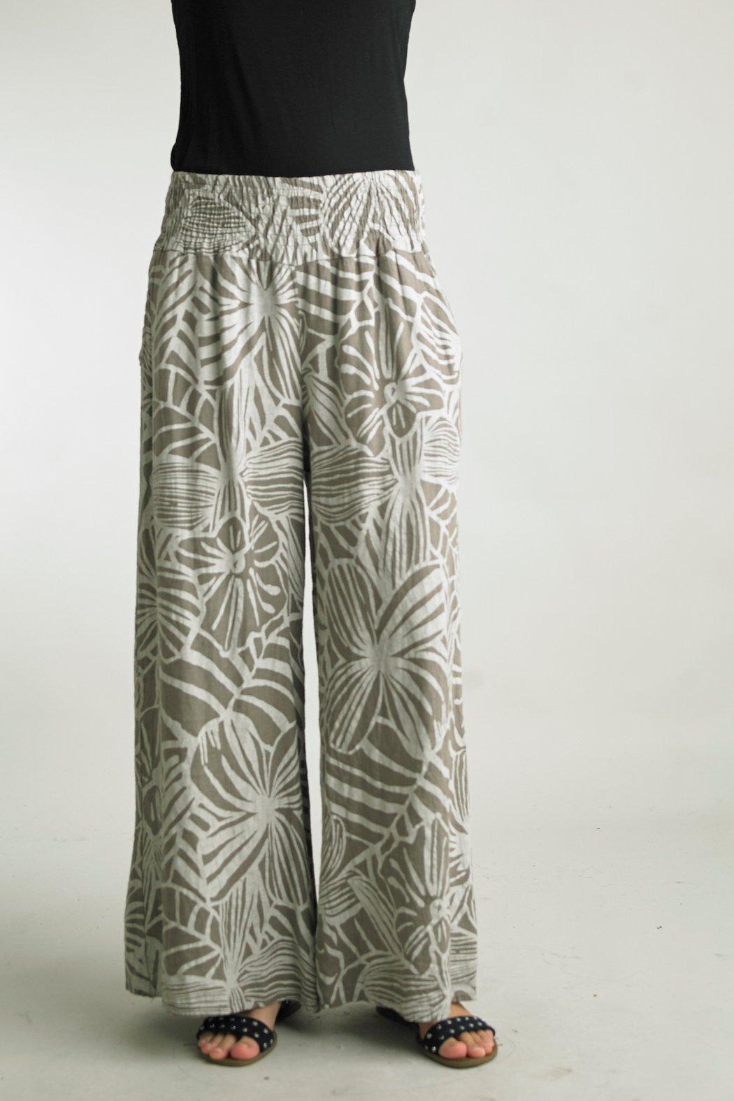PRINT WIDE LEG PANTS Product Image