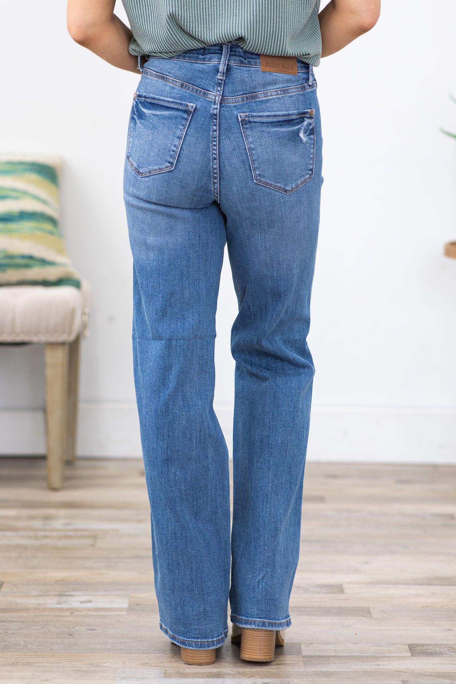 Judy Blue Tummy Control Straight Leg Jeans Product Image