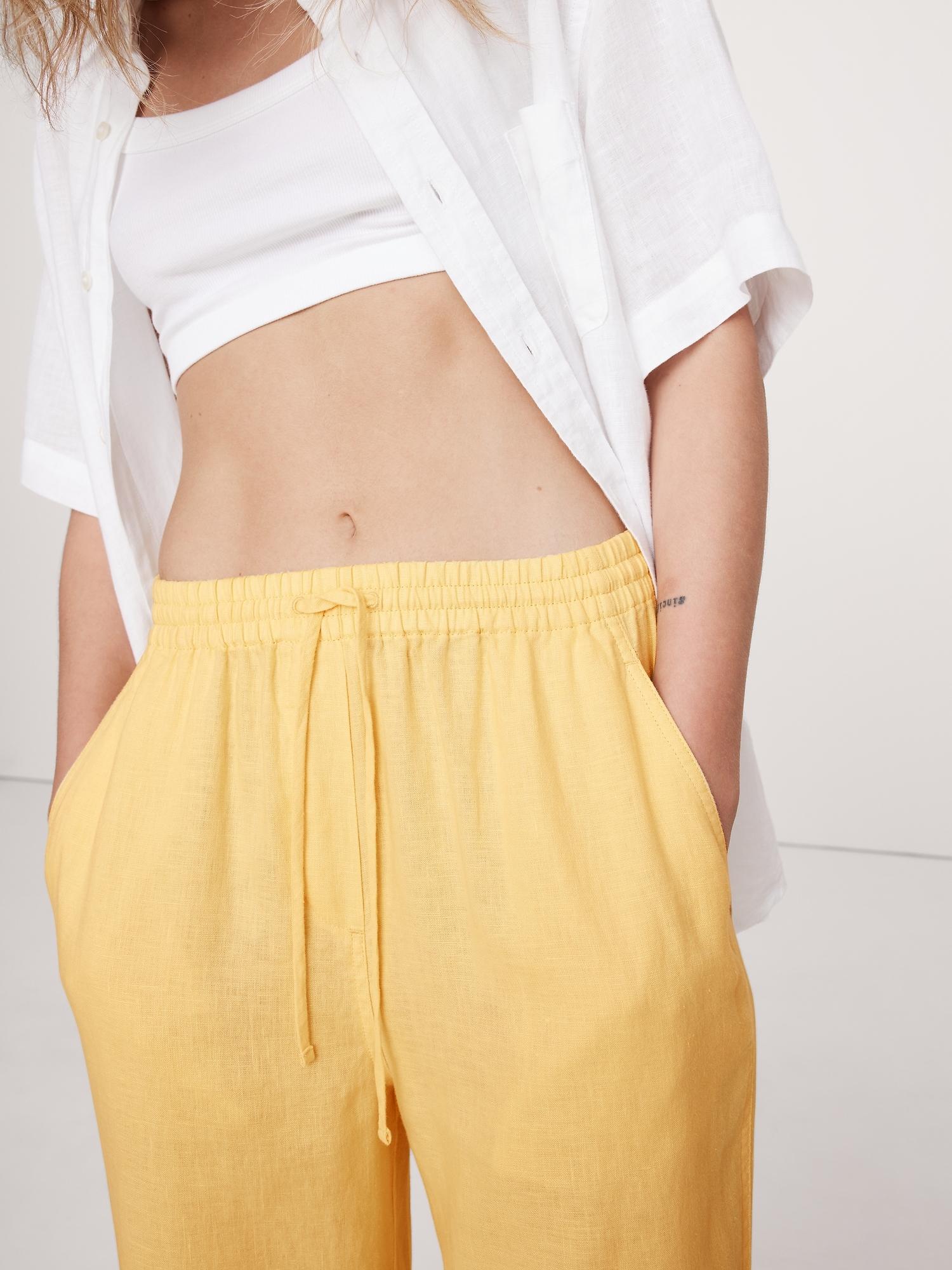 Linen Pull-On Ankle Pant Product Image