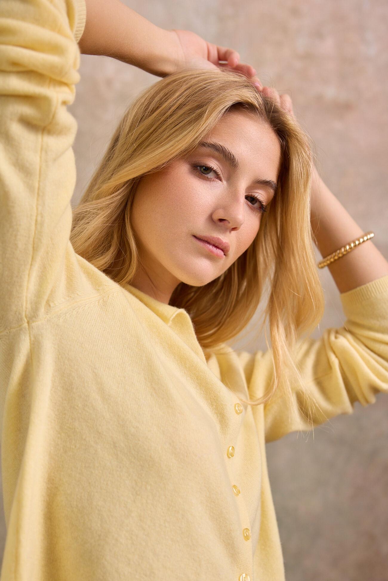 Brighton Cashmere Roll Neck Cardigan Product Image