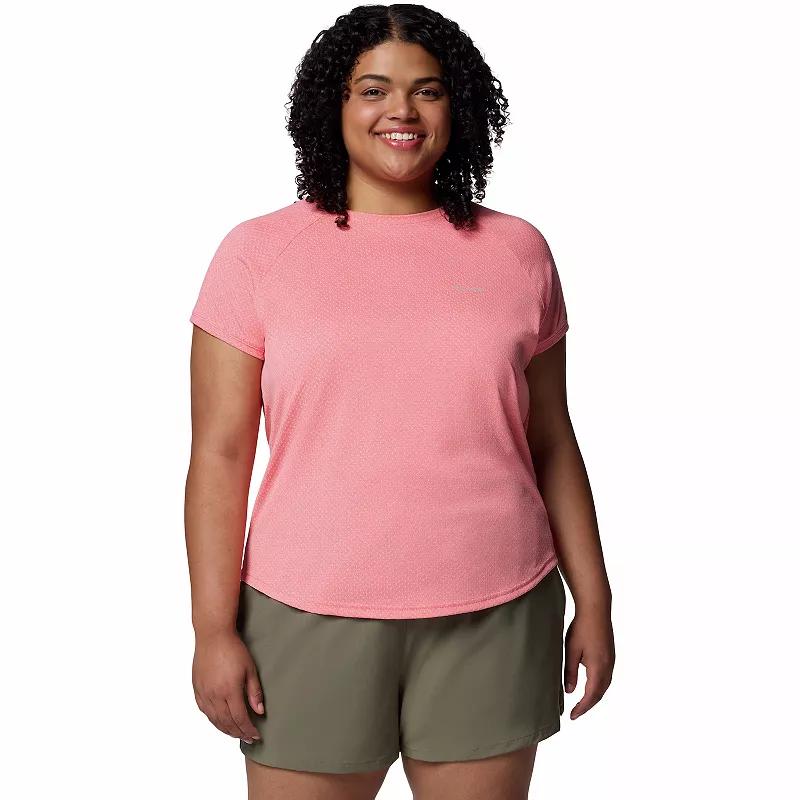 Plus Size Columbia Bogata Bay Short Sleeve Shirt, Women's, Size: 2XL, Black Product Image