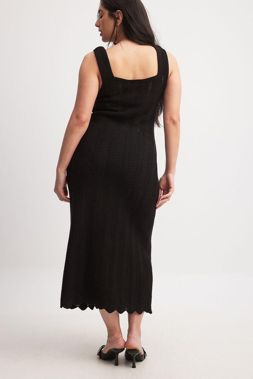 Knitted Flowy Midi Dress Product Image
