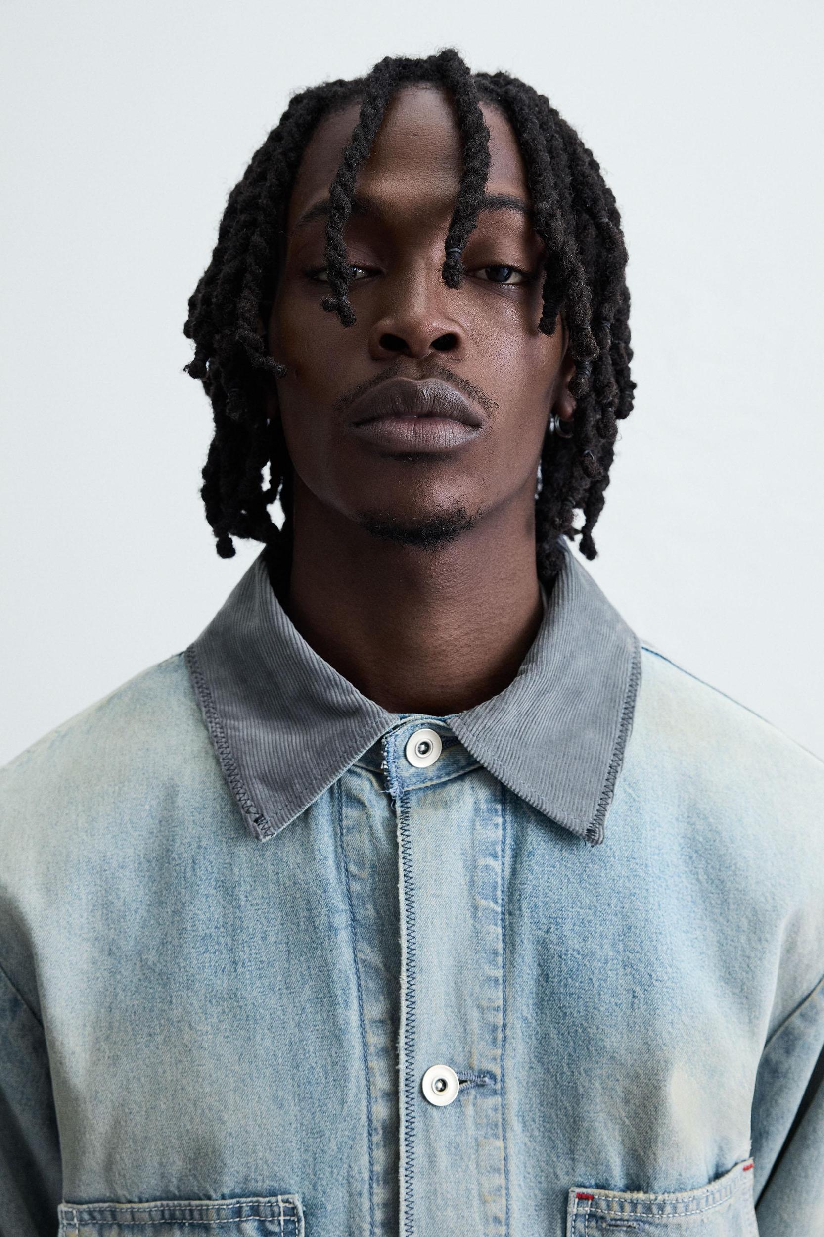 VINTAGE WASHED DENIM OVERSHIRT Product Image