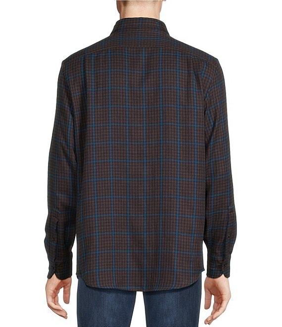 Cremieux Blue Label Down East Collection Plaid Brushed Cotton Double-Face Long Sleeve Woven Shirt Product Image