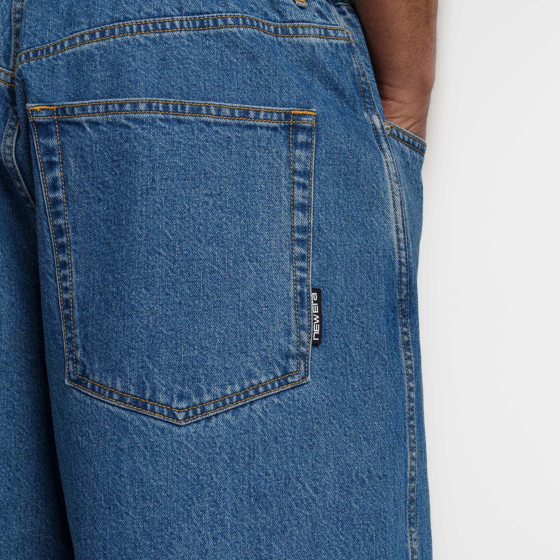 New Era Branded Warehouse Navy Jean Shorts Male Product Image