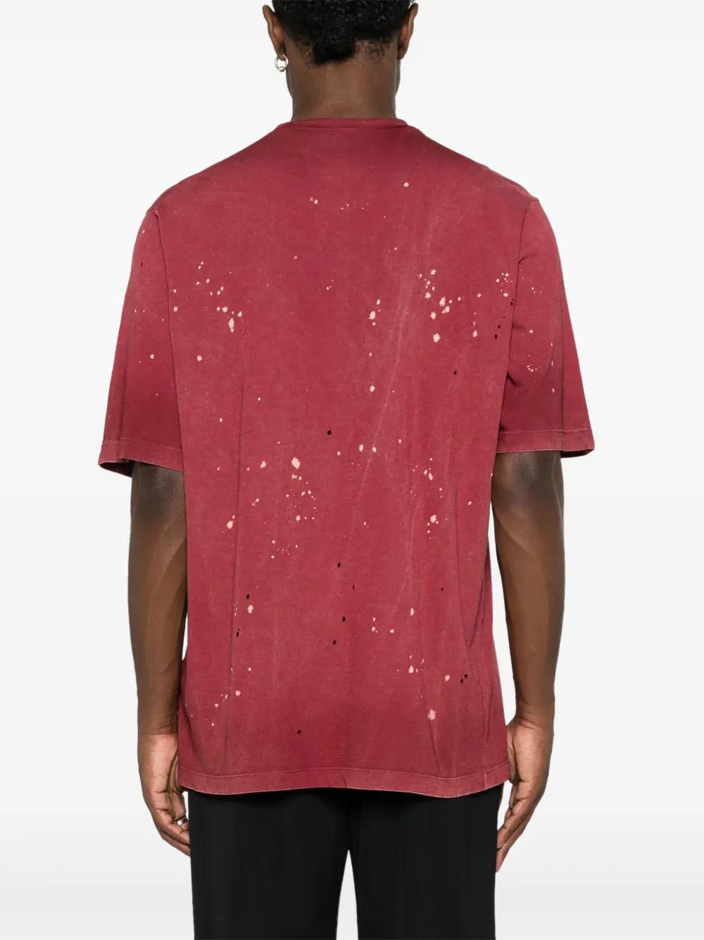 logo-print distressed T-shirt Product Image