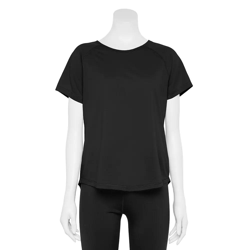 Petite Tek Gear Core Raglan Tee, Womens Product Image