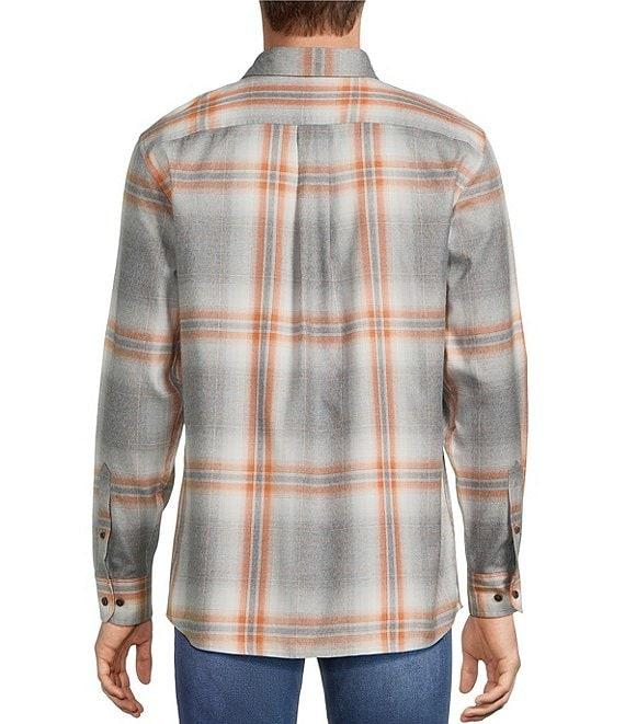Rowm Big & Tall Long Sleeve 2 Pocket Jaspe Large Plaid Button-Down Sport Shirt Product Image
