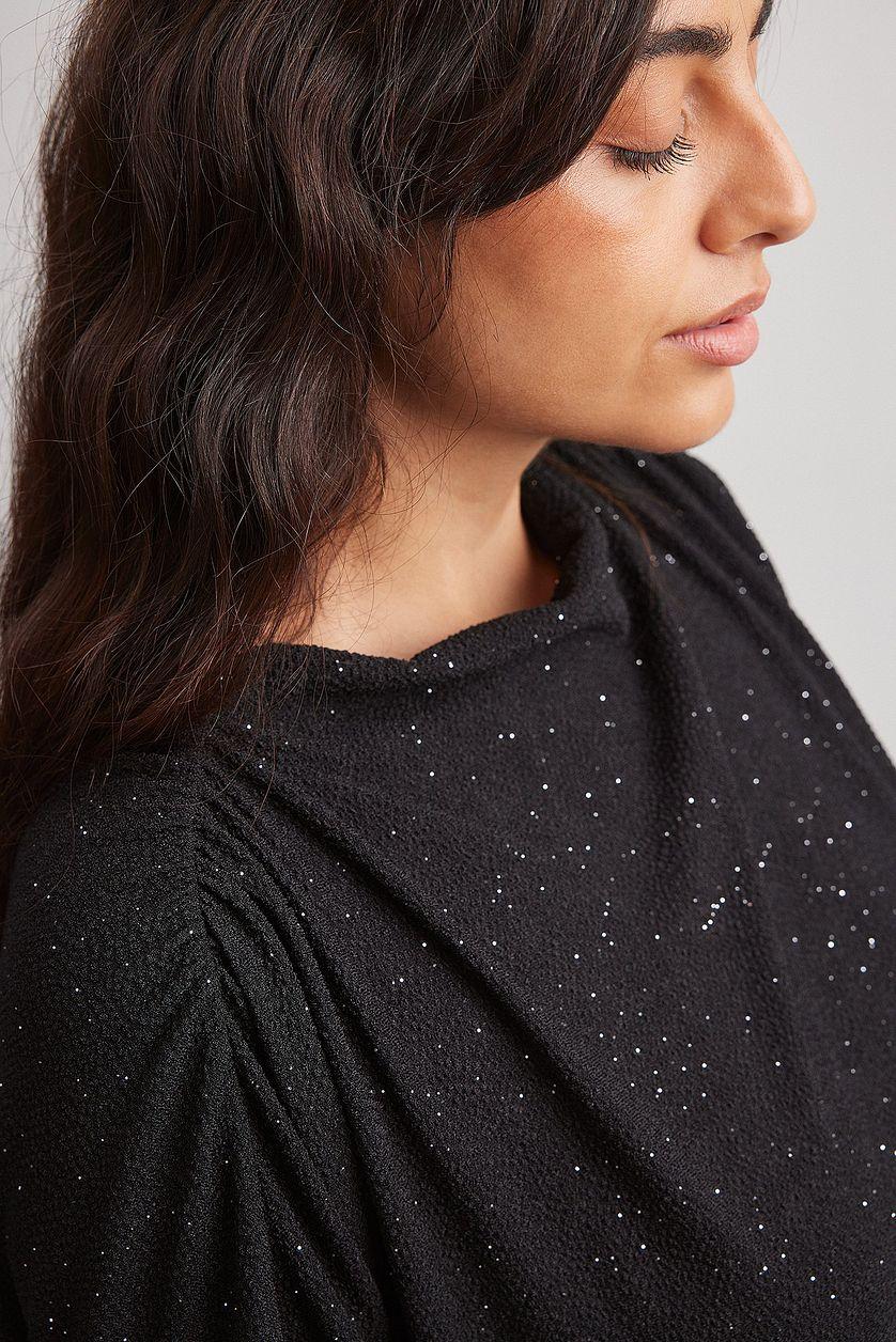 Structured Glitter Mini Dress Product Image