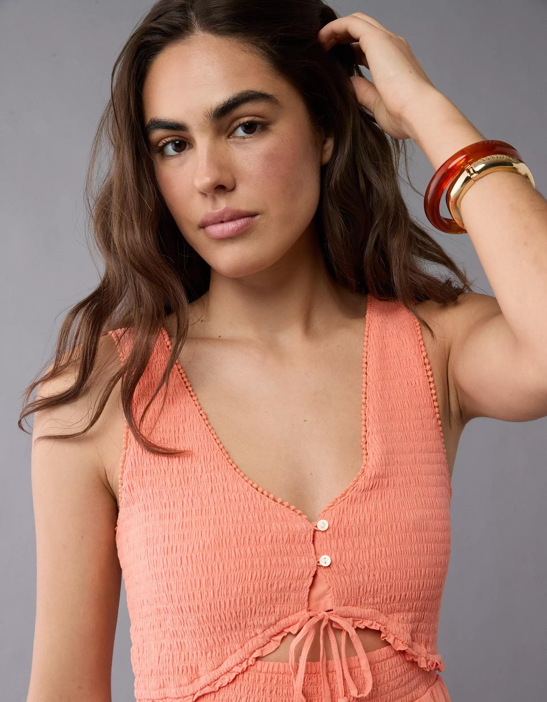 AE V-Neck Cut-Out Maxi Dress Product Image