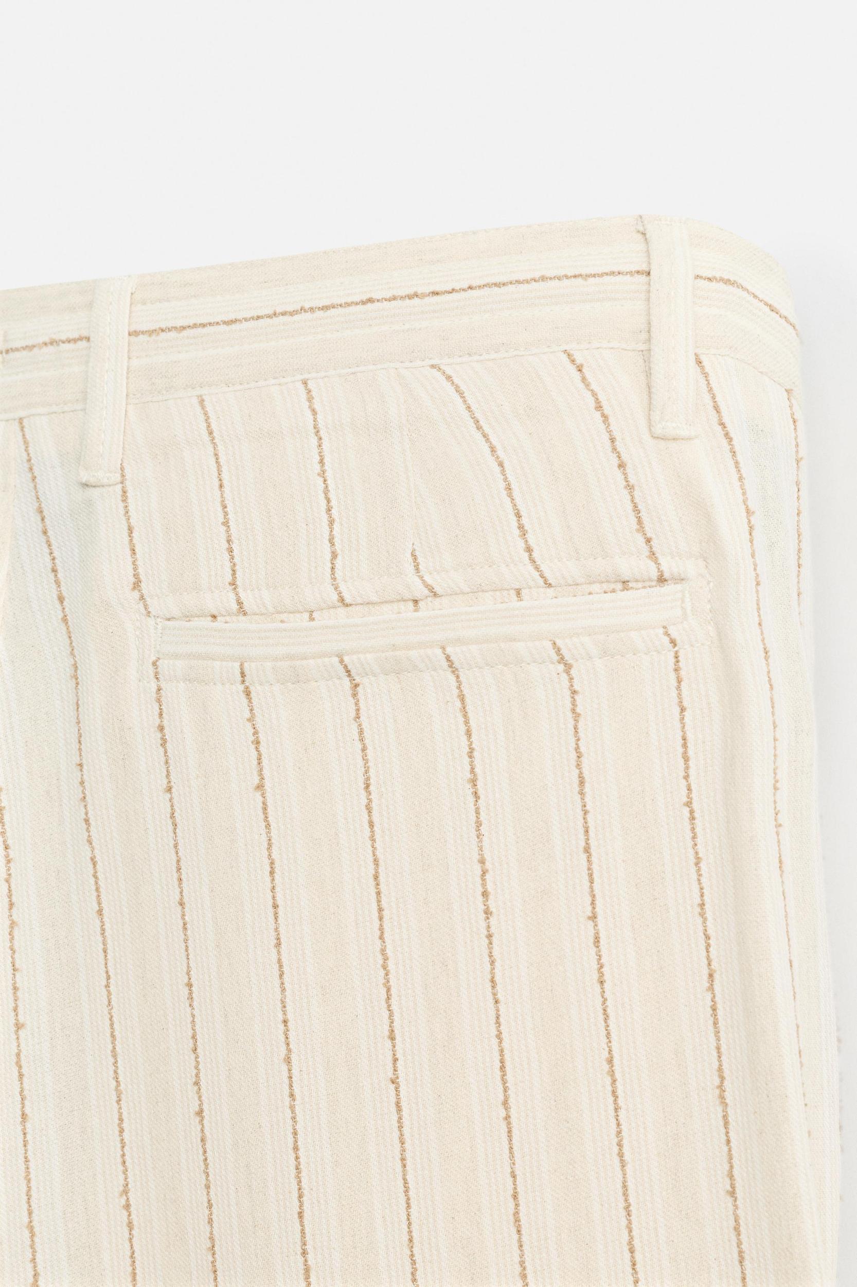 JACQUARD STRIPED PANTS Product Image