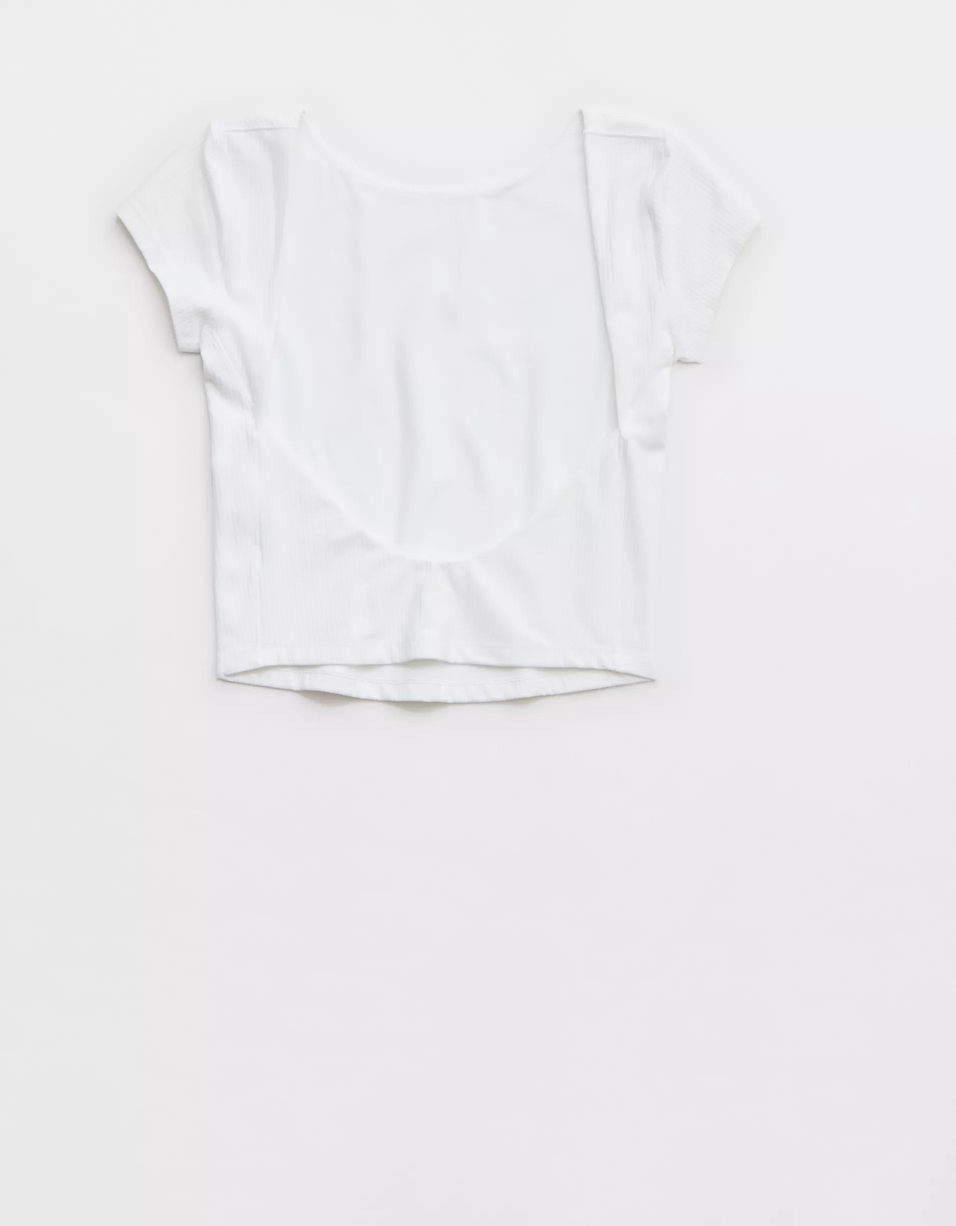 OFFLINE By Aerie Real Me XTRA Rib Open Back T-Shirt Product Image