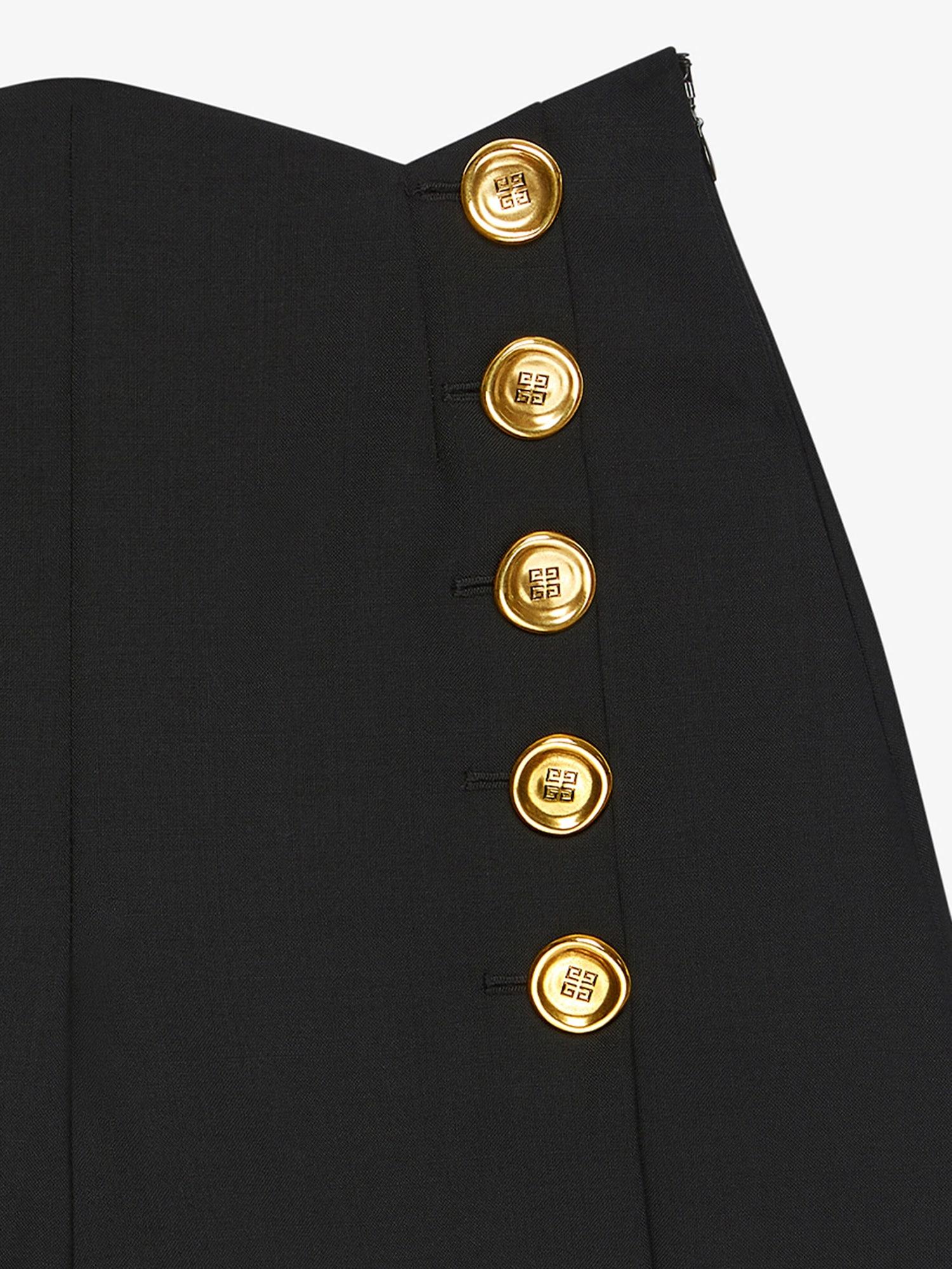 Shorts in wool and mohair with buttons Product Image