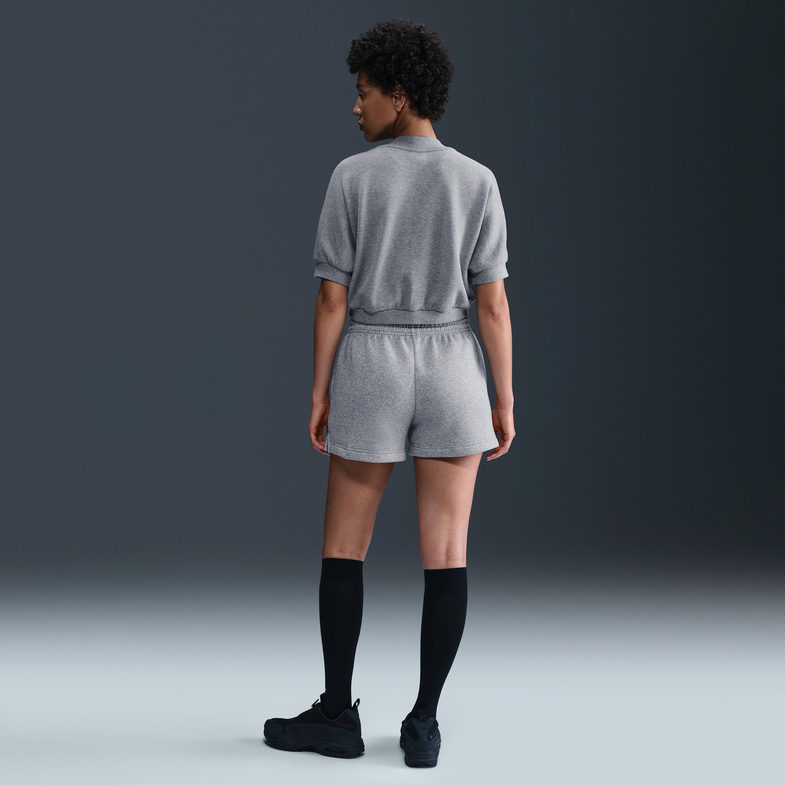 Womens Nike Sportswear Phoenix Fleece Mid-Rise 4 Shorts | IH2108-063 Product Image