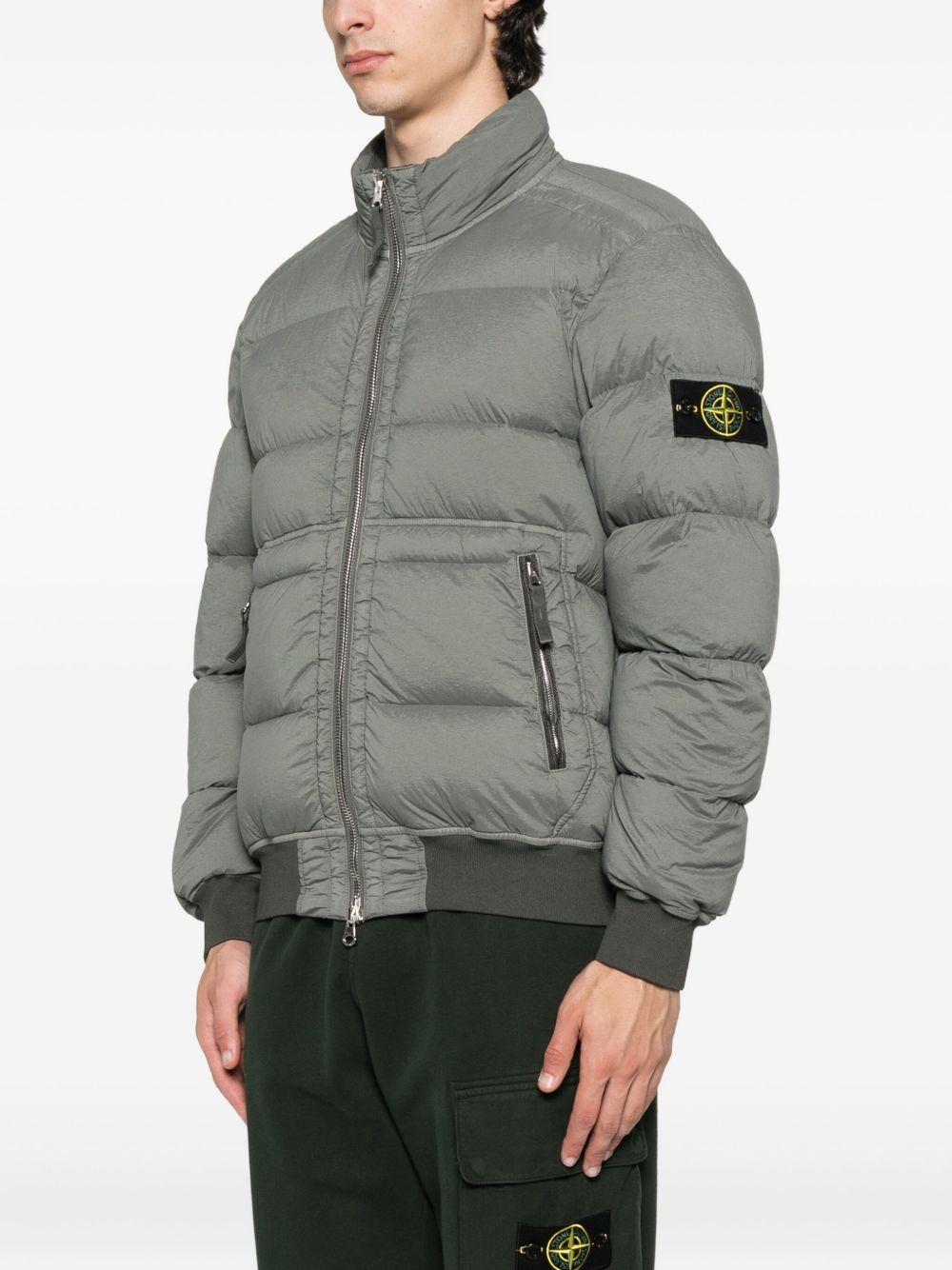 quilted zip-front jacket Product Image