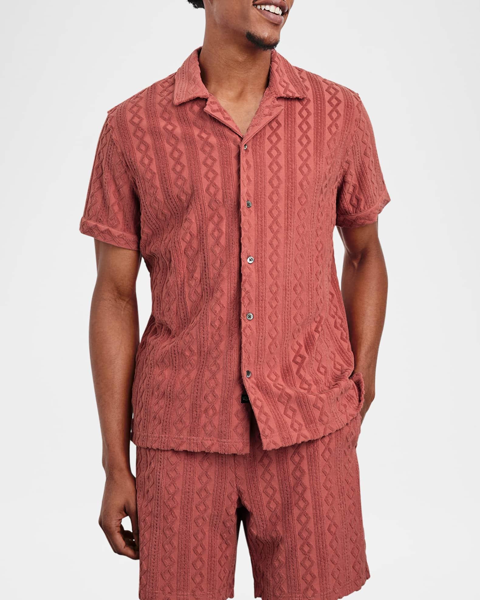 Men's Maverick Jacquard Toweling Camp Shirt Product Image