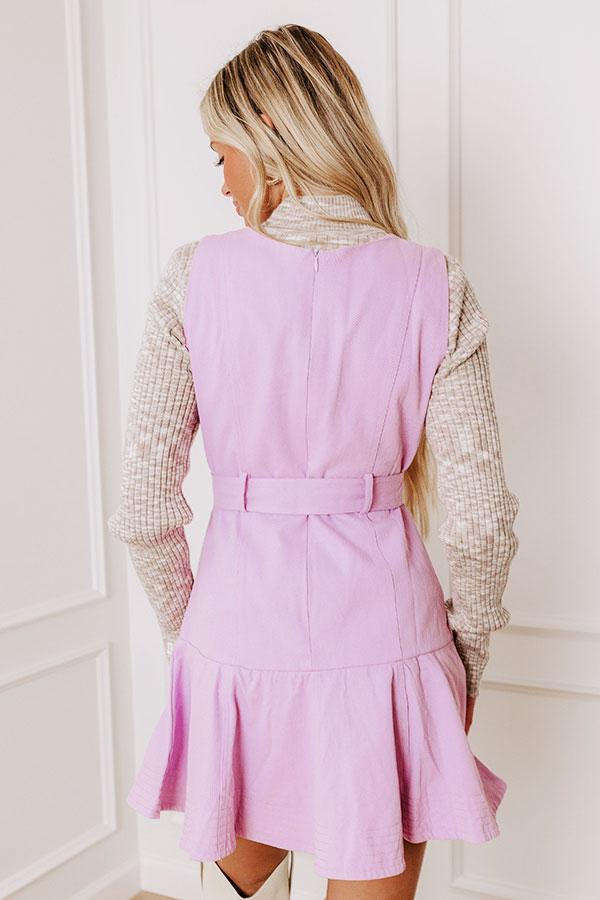 Sunlit Splendor Mini Dress in Lavender Product Image