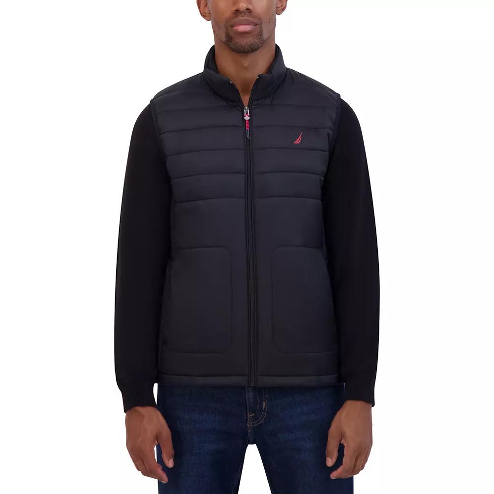 Men's Nautica Lightweight Vest, Size: Small, Black Product Image