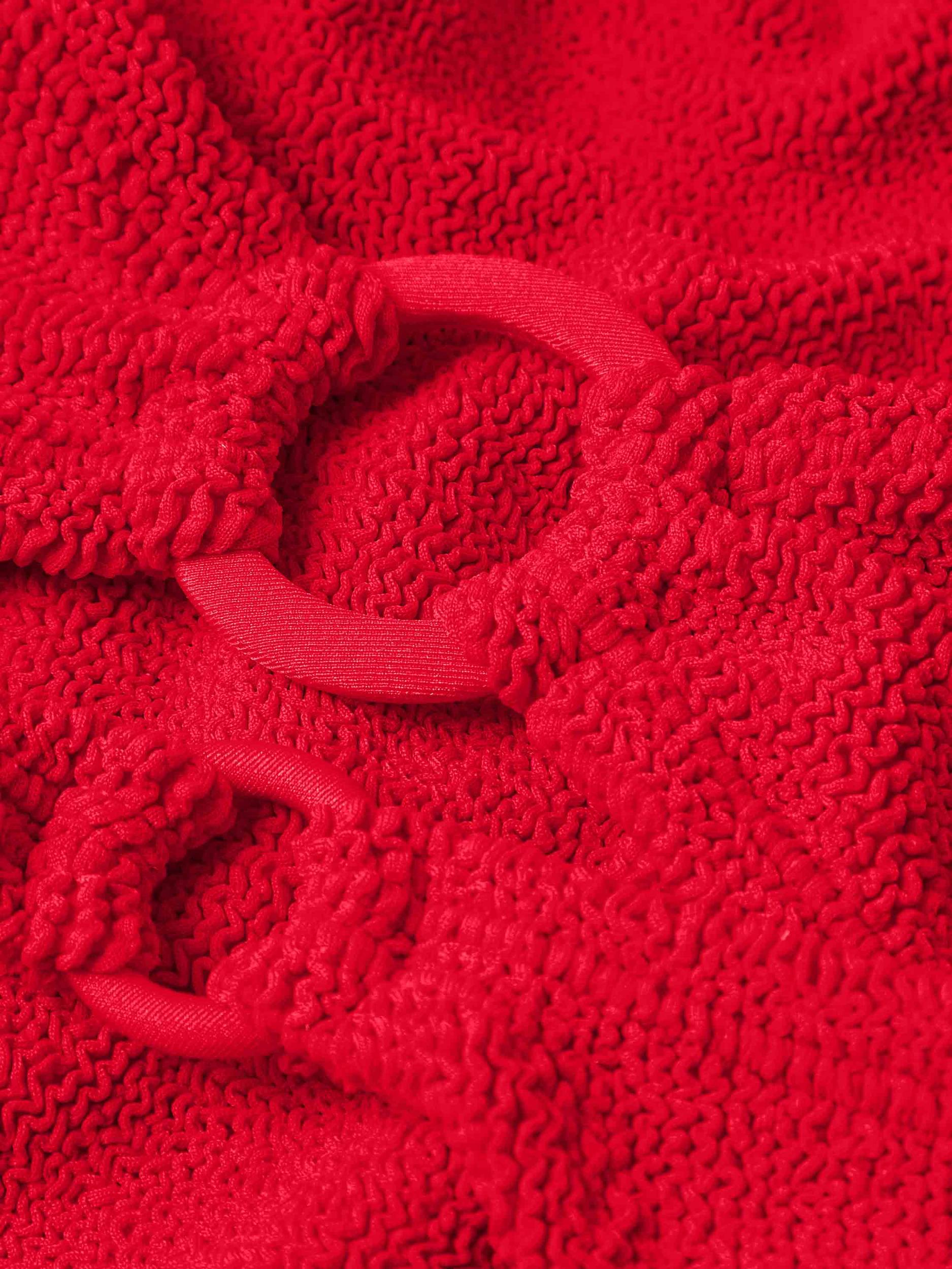 Misty Bikini With Tonal Hoops - Red Product Image