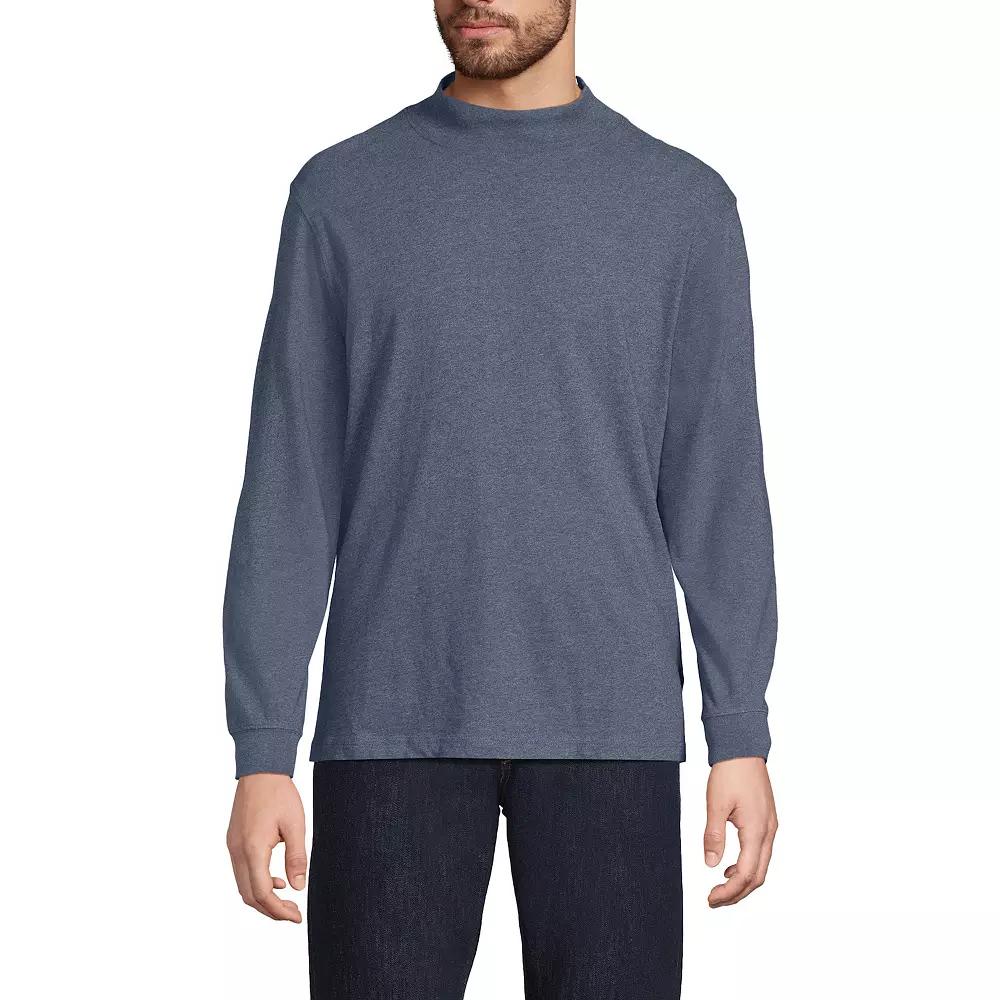 Men's Lands' End Super-T Mock Turtleneck,  Product Image