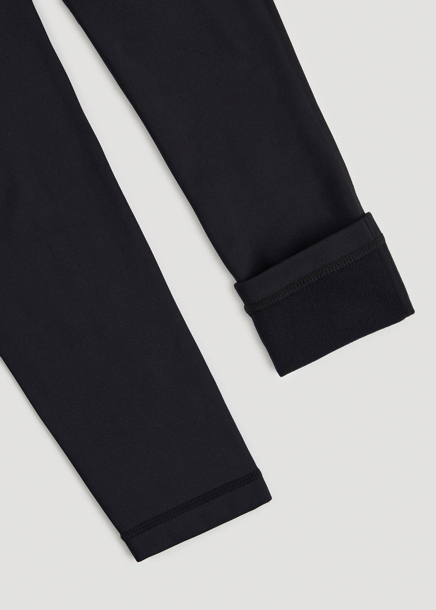 Fleece-Lined Leggings for Tall Women in Black Female Product Image