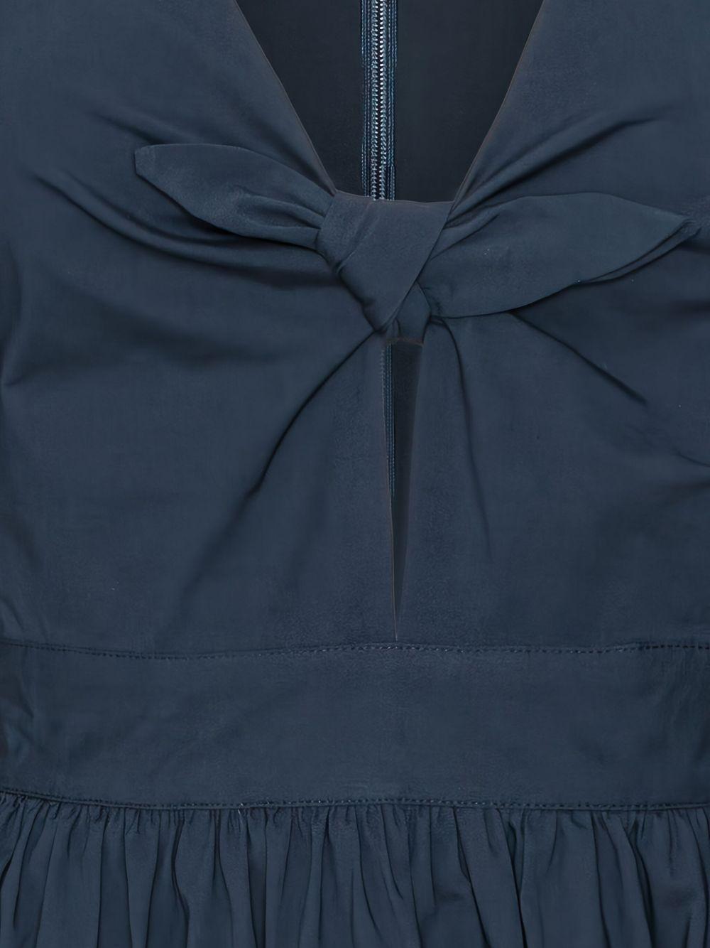 puff-sleeve midi dress Product Image