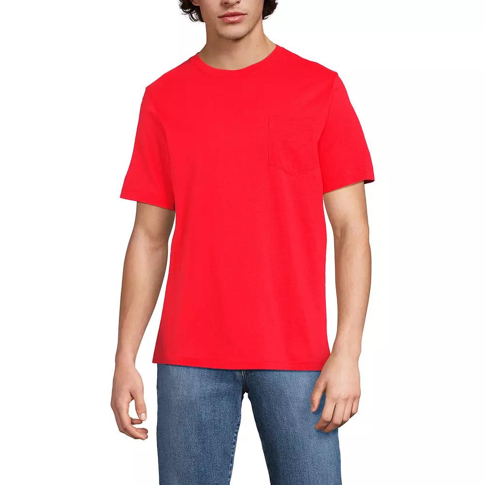 Men's Land's End Super-T Short Sleeve T-Shirt with Pocket,  Product Image