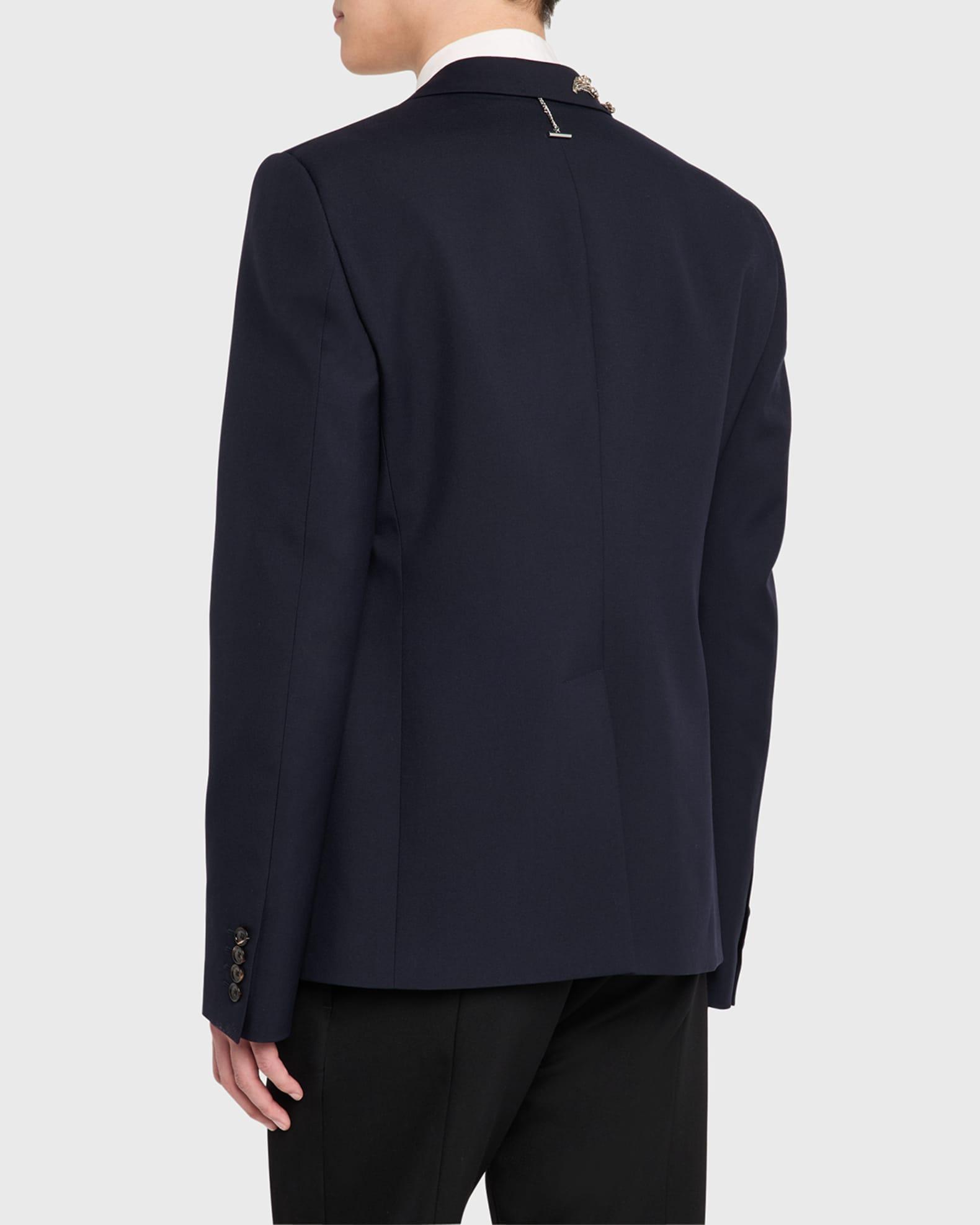 Men's Embroidered Wool Sport Coat Product Image