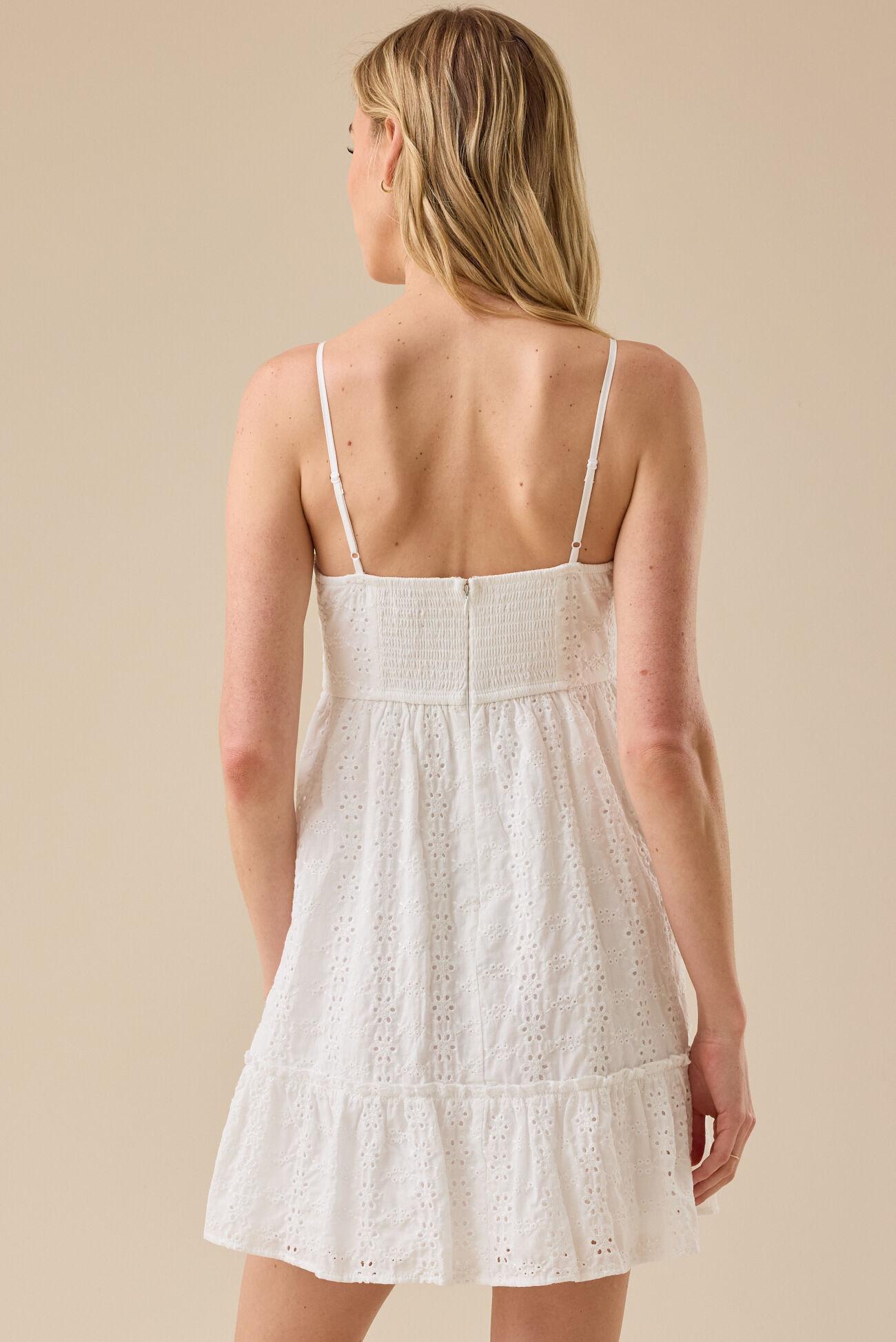 Dion Eyelet Mini Dress Product Image