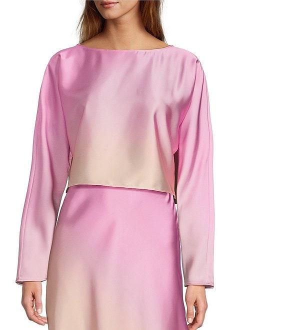 Antonio Melani Coordinating Blyss Boat Neck Ombre Blouse Product Image