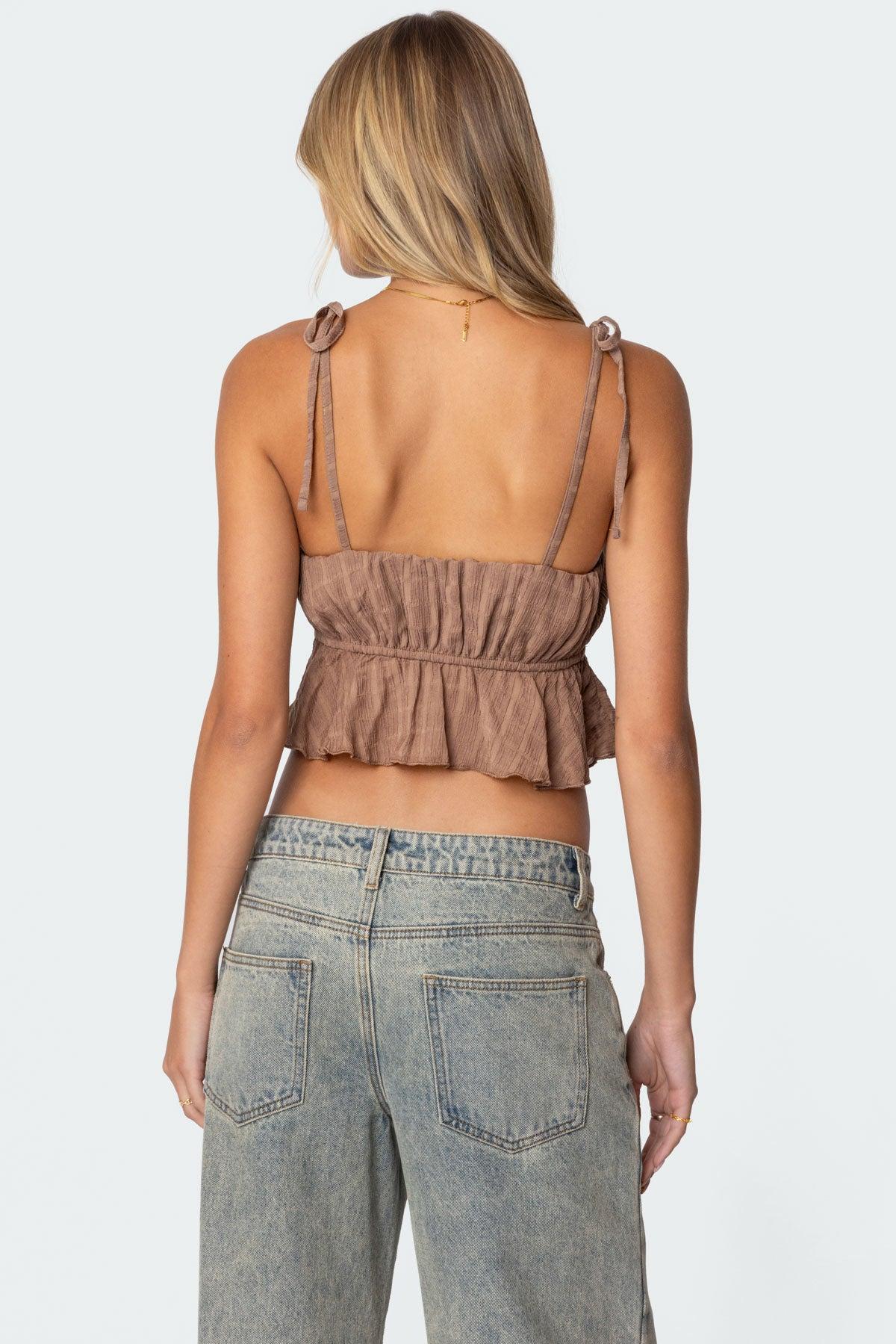 Rylie Textured Chiffon Flare Top Product Image