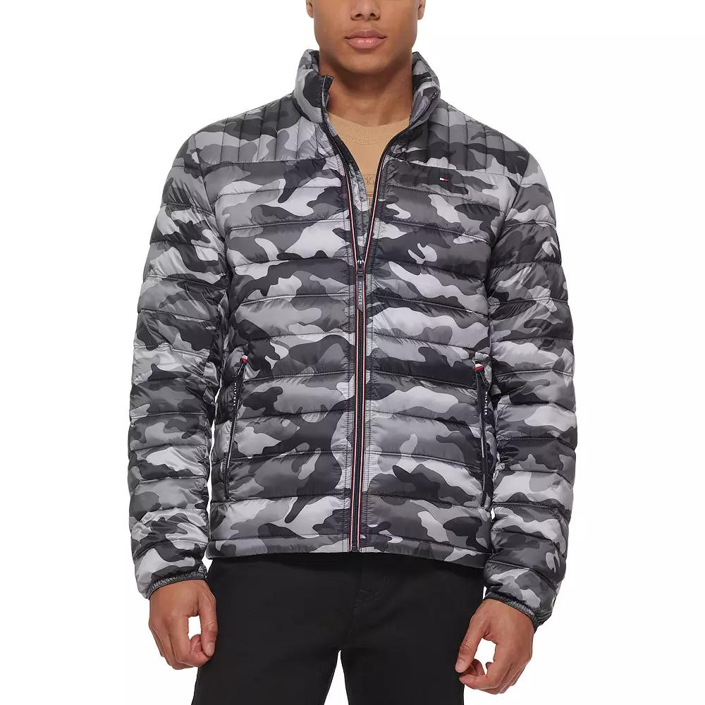 Big & Tall Tommy Hilfiger Stand Collar Packable Puffer Jacket, Men's,  Product Image